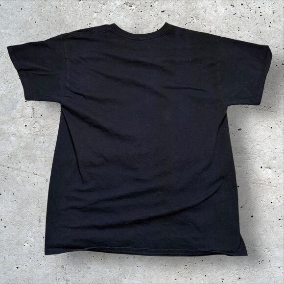 Wizard of Barge BDSM Battles Dragons Swords Magic Graphic T-Shirt Black L - Picture 2 of 9